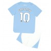 Manchester City Jack Grealish #10 Hemmaställ Barn 2023-24 Korta ärmar (+ Korta byxor)